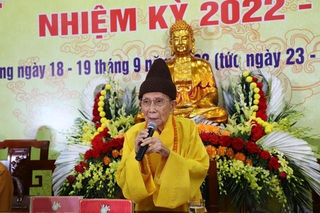 Hòa thượng Thích Quảng Tùng được tái suy cử Trưởng ban Trị sự GHPGVN TP.Hải Phòng (2022-2027) ảnh 9