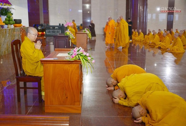 Trường hạ Học viện Phật giáo VN tại TP.HCM tổ chức lễ tác pháp Tự tứ, Vu lan  ảnh 16