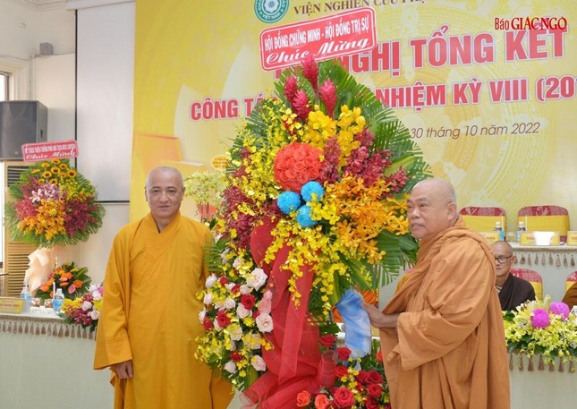 Viện Nghiên cứu Phật học Việt Nam tổng kết công tác Phật sự nhiệm kỳ VIII (2017-2022) ảnh 13