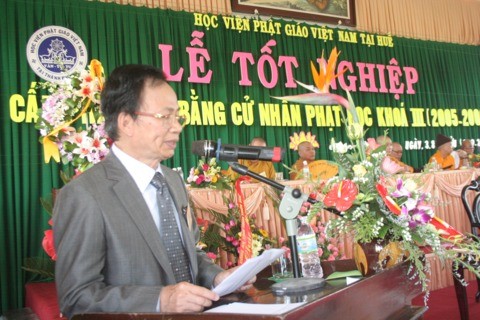 Lễ tốt nghiệp khóa III Học viện Phật giáo Việt Nam tại Huế ảnh 31