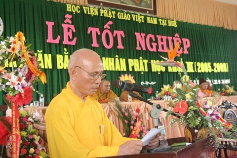 Lễ tốt nghiệp khóa III Học viện Phật giáo Việt Nam tại Huế ảnh 27