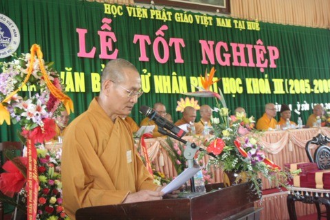 Lễ tốt nghiệp khóa III Học viện Phật giáo Việt Nam tại Huế ảnh 15