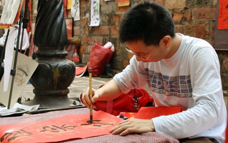 Hà Nội: Náo nức xin chữ “phố ông đồ” Văn Miếu ảnh 4