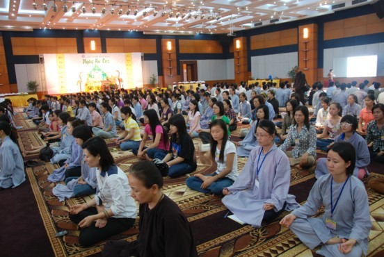 Hà Nội: Gần 500 thanh niên Phật tử tham dự Khóa tu "Một ngày an lạc" ảnh 31