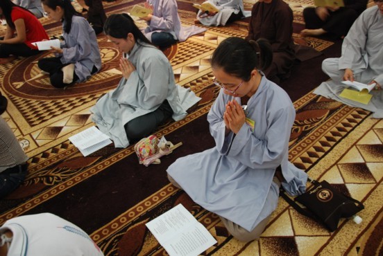 Hà Nội: Gần 500 thanh niên Phật tử tham dự Khóa tu "Một ngày an lạc" ảnh 36