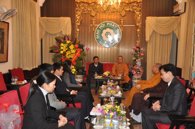 Lãnh đạo các cơ quan Nhà nước chúc Tết GHPGVN ảnh 5
