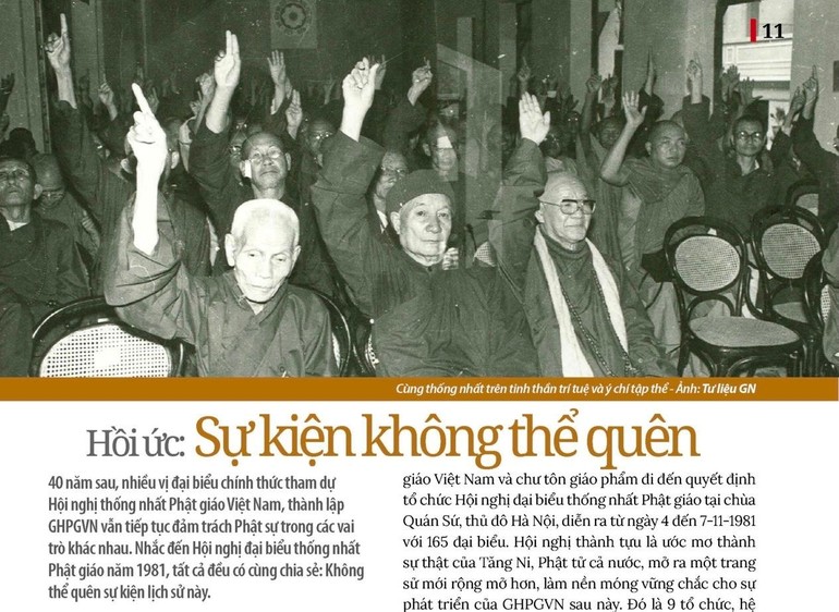 40 năm sau, nhiều vị đại biểu chính thức tham dự Hội nghị thống nhất Phật giáo Việt Nam vẫn tiếp tục đảm trách Phật sự trong các vai trò khác nhau
