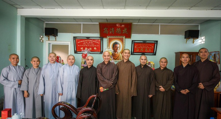 Thường trực Ban Trị sự Phật giáo quận 7 họp mặt đầu Xuân Nhâm Dần