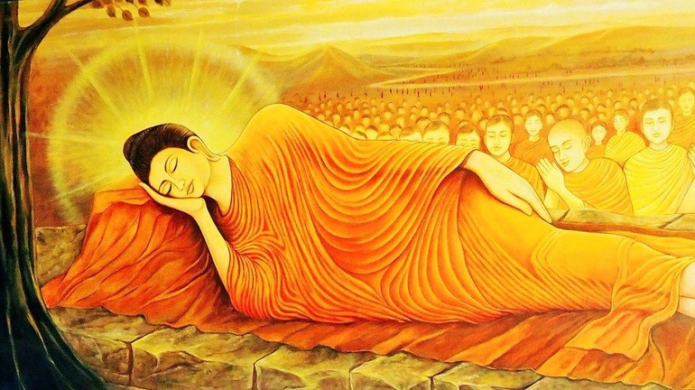 Đức Thế Tôn nhập niết-bàn (tranh Phật giáo nước ngoài)