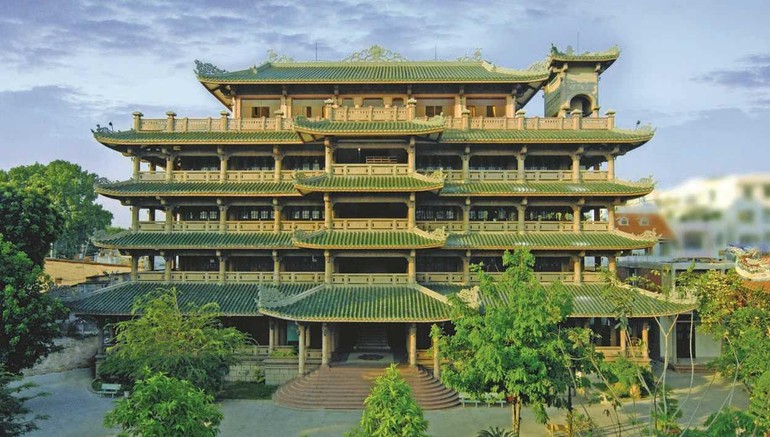 Cơ sở I Học viện Phật giáo VN tại TP.HCM (quận Phú Nhuận) - Ảnh: Võ Văn Tường