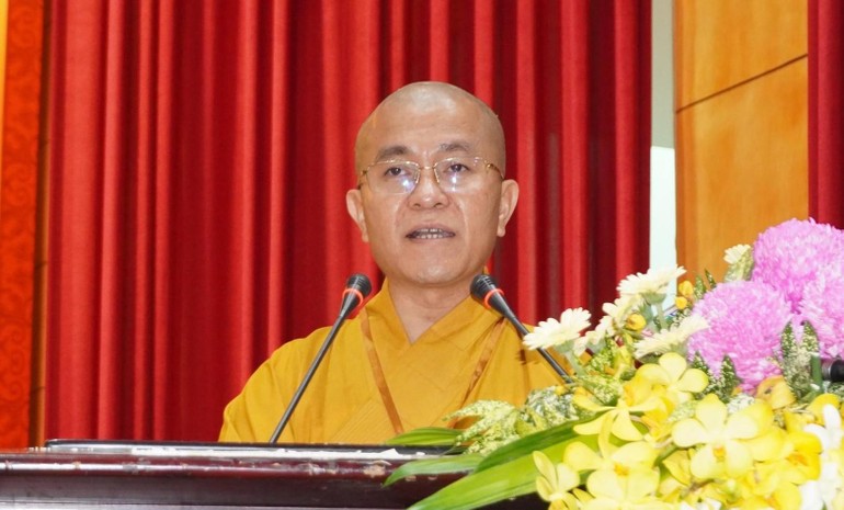 Thượng tọa Thích Quảng Hiền, tân Trưởng ban Trị sự GHPGVN tỉnh Đắk Nông nhiệm kỳ 2022-2027