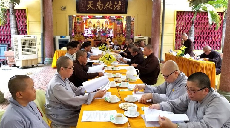 Ban Trị sự và chính quyền quận 8 họp triển khai công tác chuẩn bị đại hội Phật giáo cấp quận 2021.