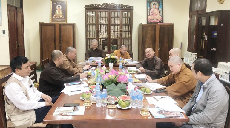 Thường trực Ban Thông tin - Truyền thông Trung ương Giáo hội họp tại chùa Quán Sứ - Hà Nội