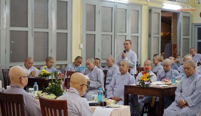 Chư Ni Phân ban Ni giới Phật giáo TP.HCM tổ chức buổi họp tại tổ đình Từ Nghiêm