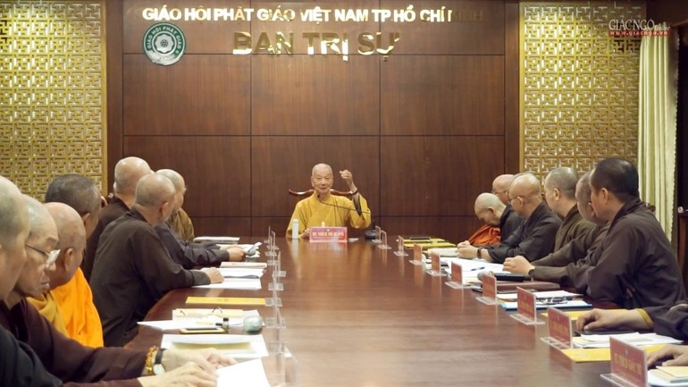 Ban Thường trực Ban Trị sự TP.HCM họp, triển khai công tác tổ chức Đại lễ Phật đản