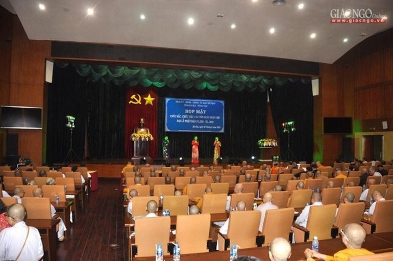 Tỉnh ủy, UBND, HĐND, Ủy ban MTTQVN tỉnh Bà Rịa – Vũng Tàu họp mặt chúc mừng nhân Đại lễ Phật đản (năm 2019)
