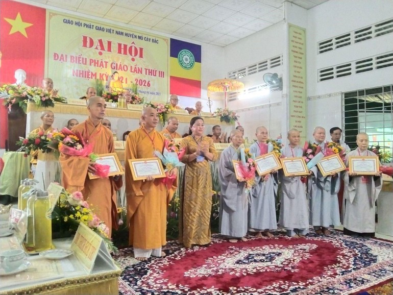 Đại hội đại biểu Phật giáo Mỏ Cày Bắc diễn ra vào ngày 23-4-2021