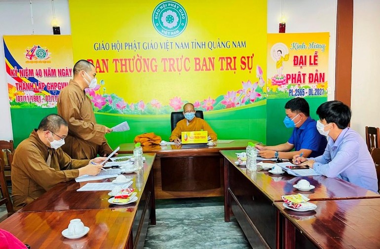 Ban Trị sự GHPGVN tỉnh Quảng Nam làm việc cùng Hội Liên hiệp Thanh niên VN tỉnh 