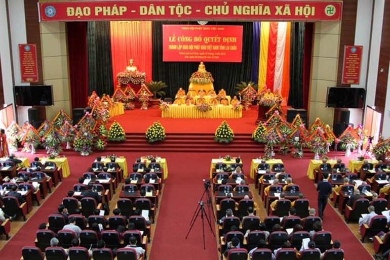 Tháng 3-2015, Phật giáo tỉnh Lai Châu là đơn vị sau cùng được thành lập Ban Trị sự - Ảnh: Phúc Thịnh