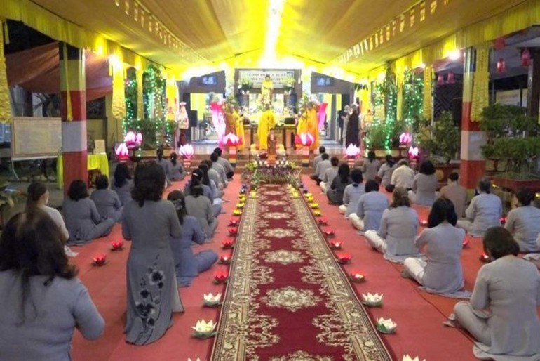 Lễ khai kinh khóa tu niệm Phật thường niên lần thứ 13, tại chùa Thanh Bình