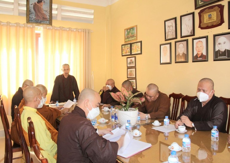 Thường trực Ban Trị sự TP.Biên Hòa họp, thảo luận các Phật sự cuối năm 2021
