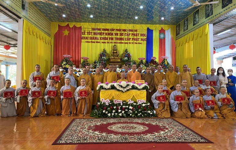  Lễ tốt nghiệp khóa VII (2019-2021) Lớp Sơ cấp Phật học Long An