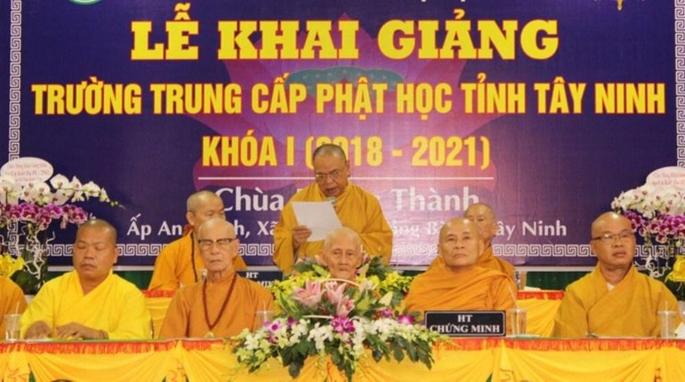Lễ khai giảng khóa I (2018-2021) của Trường Trung cấp Phật học tỉnh Tây Ninh