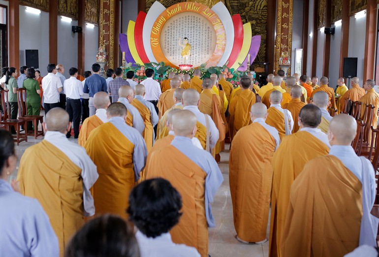 Quang cảnh Đại lễ Phật đản do Ban Trị sự GHPGVN tỉnh Bình Phước tổ chức