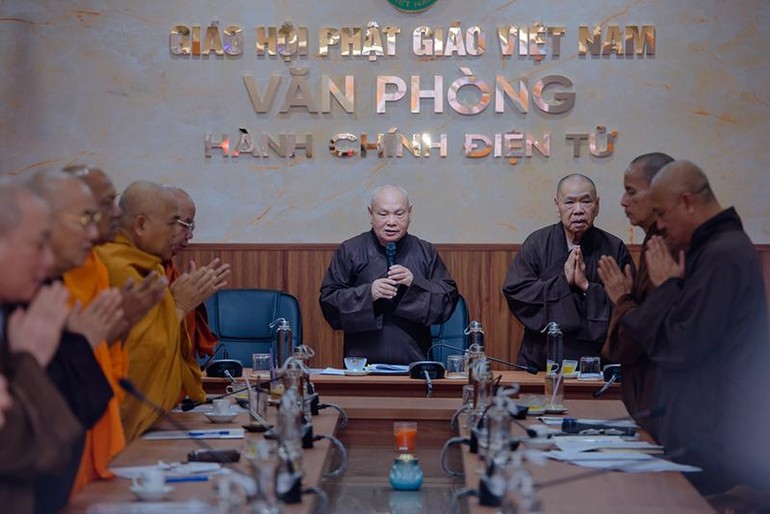 Ban Chỉ đạo Trung ương Đại hội Phật giáo nhiệm kỳ 2022-2027 nhiều lần họp thảo luận khó khăn Đại hội Phật giáo tỉnh Bà Rịa - Vũng Tàu - Ảnh: Đăng Huy
