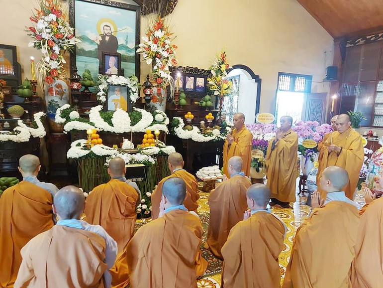  Lễ tưởng niệm lần thứ 7 Ni trưởng Thích nữ Như Hoa, tại chùa Vĩnh Phước - Ảnh: Huy Linh