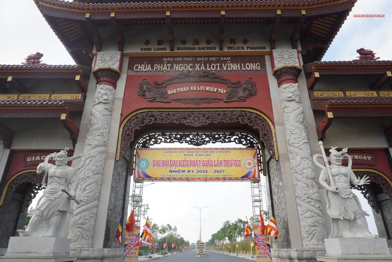 Chùa Phật Ngọc Xá Lợi nơi diễn ra Đại hội đại biểu Phật giáo tỉnh Vĩnh Long nhiệm kỳ 2022-2027