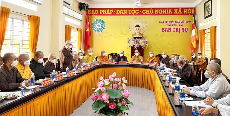 Ban Trị sự GHPGVN tỉnh Vĩnh Long triển khai Phật sự nhiệm kỳ 2022-2027