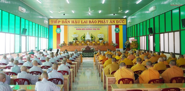 Khai giảng khóa Bồi dưỡng nghiệp vụ trụ trì 2022 cho Tăng Ni Phật giáo huyện Củ Chi tại chùa Thiên Phước