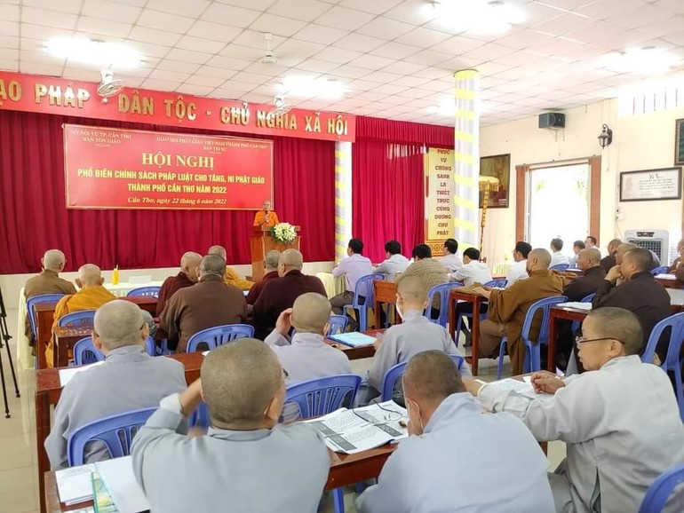 Ban Trị sự Phật giáo TP.Cần Thơ tổ chức hội nghị phổ biến chính sách pháp luật