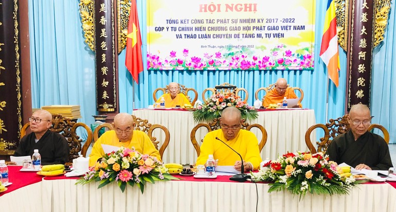 Ban Tăng sự GHPGVN tỉnh Bình Thuận tổng kết nhiệm kỳ 2017-2022