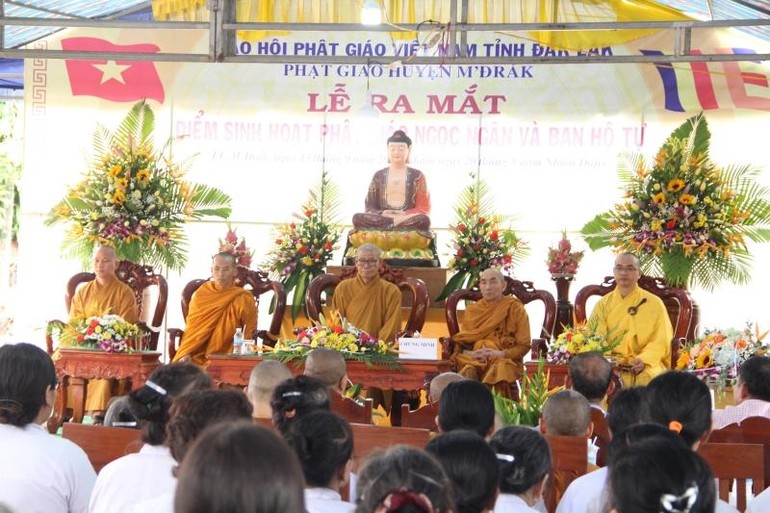 Ra mắt Điểm sinh hoạt Phật giáo Ngọc Ngân (62 Quang Trung, Tổ dân phố 1, Thị trấn M'Đrắk, huyện M'Đrắk)
