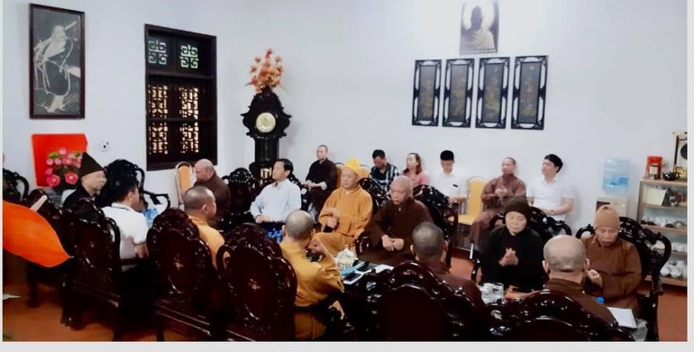 Ban Thường trực Ban Trị sự Phật giáo tỉnh Hà Nam họp tại chùa Bầu (TP.Phủ Lý)