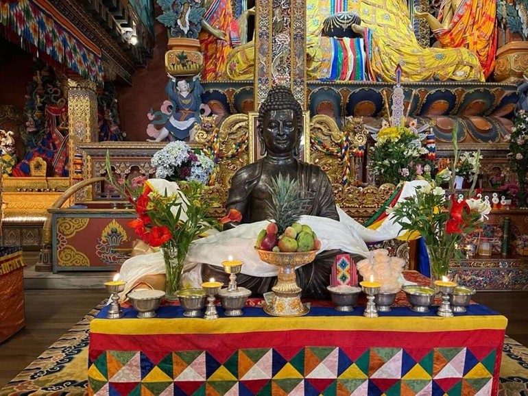Tượng Phật bằng đồng được Ấn Độ trao tặng Bhutan vào ngày 19-6