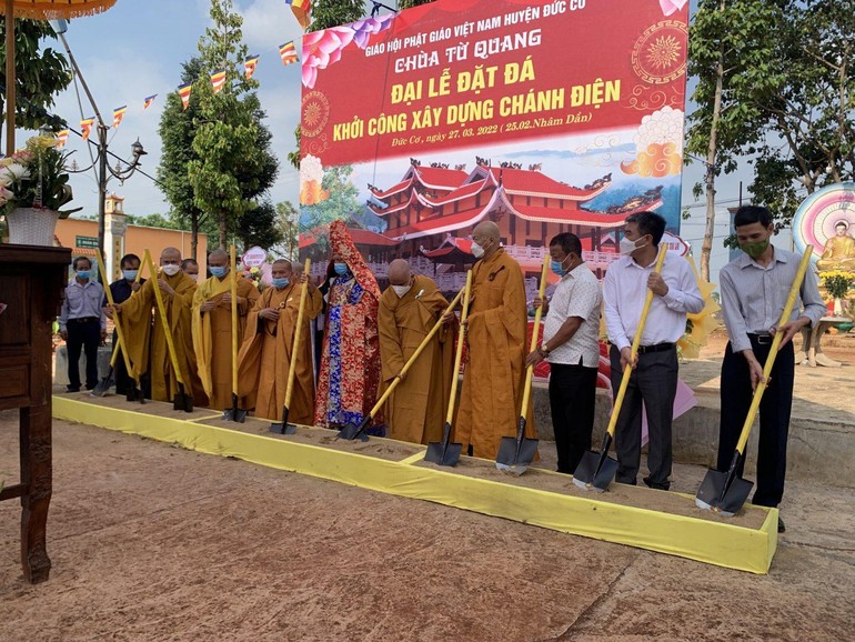 Chính thức khởi công xây dựng chánh điện chùa Từ Quang