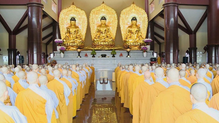 Hạ trường chùa Thanh Tâm nơi có hơn 700 hành giả Ni các khóa an cư.
