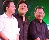 Nhạc sĩ Bảo Phúc, Lê Quang, Bảo Chấn (từ trái qua). Ảnh: S.T.