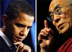 Ông Obama sẽ gặp Dalai Lama trong hôm nay hoặc ngày mai (18.2) - Ảnh: AFP
