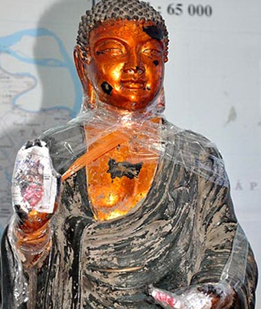 Tượng Phật 82 kg ở An Giang là cổ vật quý hiếm