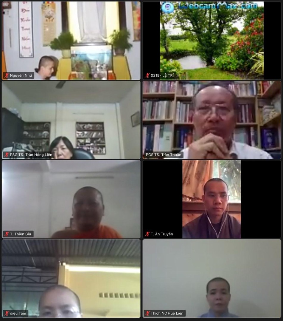 Học viện Phật giáo VN tại TP.HCM tổ chức bảo vệ luận văn thạc sĩ Phật học bằng hình thức trực tuyến ảnh 4
